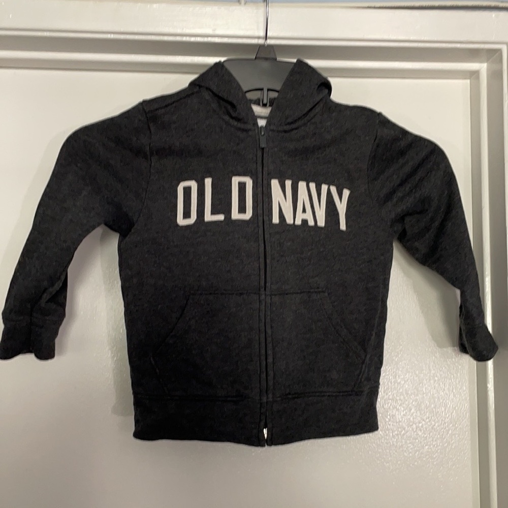 Gray, Toddler’s Old Navy Full Zip Hoodie. 4T